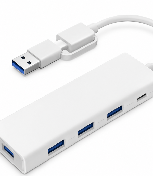 USB 3.0 High-Speed 4-Port Hub
