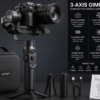 3-Axis Camera Gimbal Stabilizer for DSLR, Mirrorless Camera & Smartphone